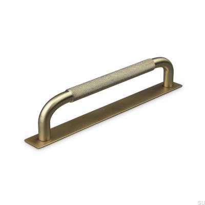 Tirador para mueble oblongo Perugia 160 Oro cepillado