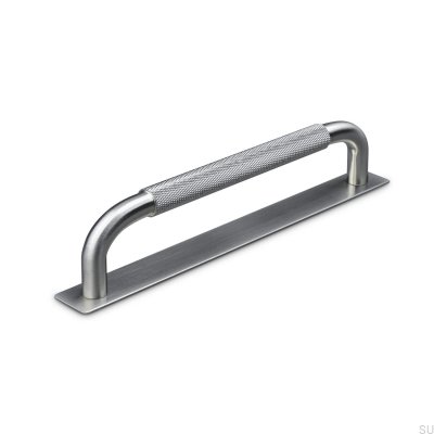 Tirador para mueble oblongo Perugia 160 Plata Cepillada