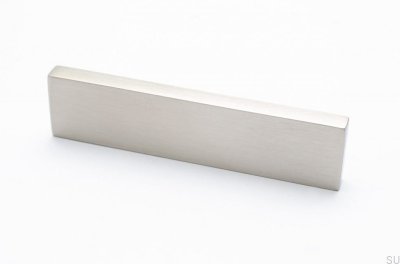 Tirador para mueble Clean Cut 64 Acero cepillado plateado