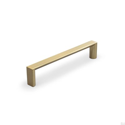 Tirador para mueble alargado Sala 128, oro cepillado