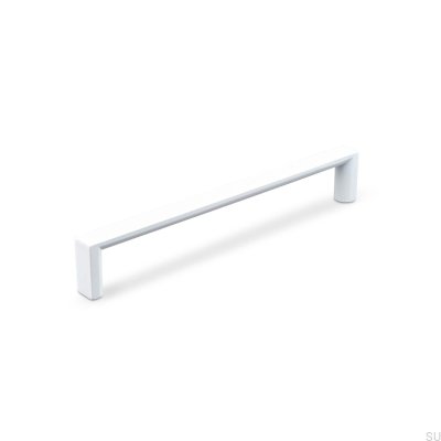 Tirador para mueble alargado Sala 160, Metal, Blanco Mate