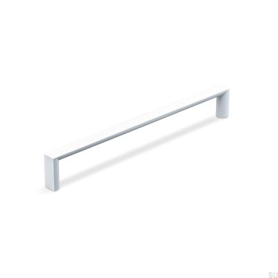 Tirador para mueble alargado Room 192, metal, blanco mate