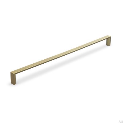 Tirador para mueble alargado Sala 320, oro cepillado