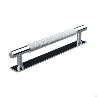 Tirador para mueble rectangular Salo 160, cromo pulido