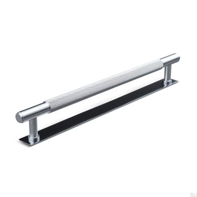 Tirador para mueble rectangular Salo 224 plateado