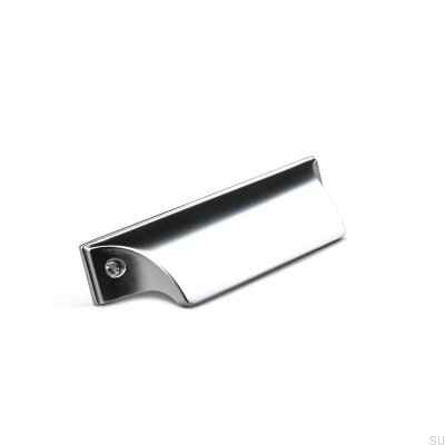 Tirador para mueble concha plateada Trani 64
