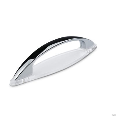 Tirador para mueble longitudinal Trevi 96, cromo brillo