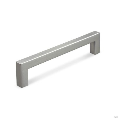 Tirador para mueble alargado Tripoli 128 Plata Cepillado