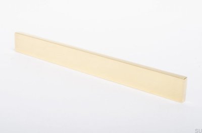 Tirador para mueble Clean Cut 128 Oro Latón Pulido Sin pintar