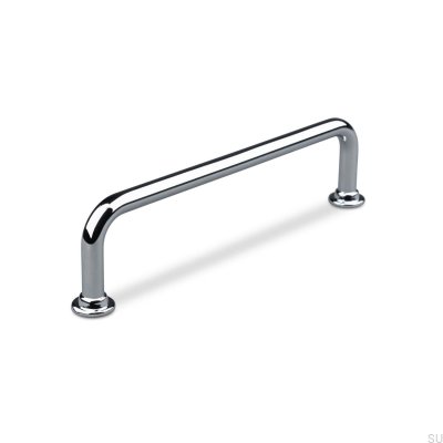 Tirador para mueble alargado Venosa 128, cromo pulido