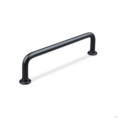 Tirador para mueble alargado Venosa 128, metal, negro mate