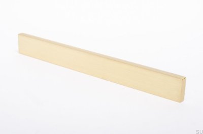 Tirador para mueble Clean Cut 128 Dorado Latón Cepillado Sin pintar