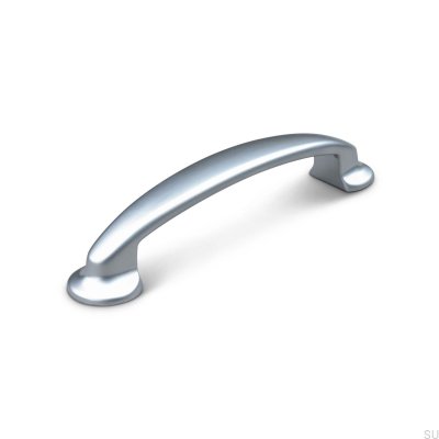 Tirador para mueble longitudinal Vittoria 96, aluminio, plata