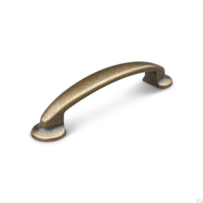 Tirador para mueble alargado Vittoria 96, metal oxidado