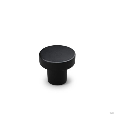 Pomo para mueble de metal Agno 28, negro mate