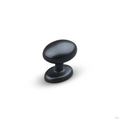 Pomo para mueble Atri de metal, negro mate
