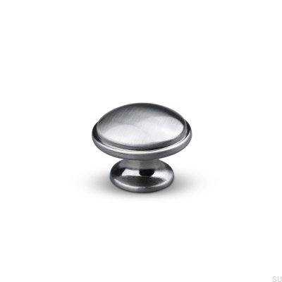 Pomo para mueble Cervia 34 Plata Cepillada