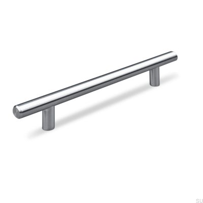 Tirador para mueble alargado Aveiro 128, acero cepillado
