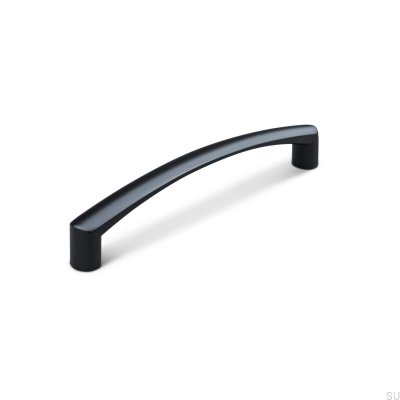 Tirador para mueble alargado Celano 128, metal negro mate
