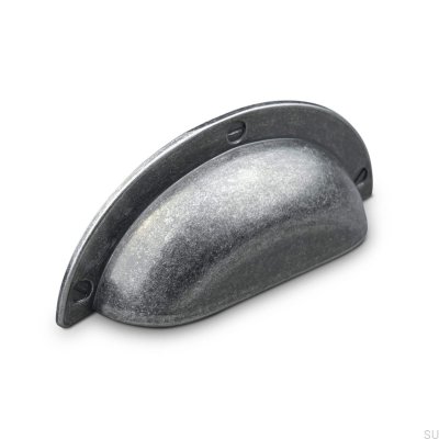 Tirador para mueble antiguo Conti 64 de hojalata