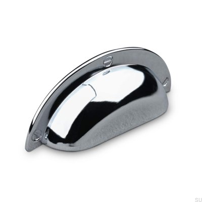 Tirador para mueble Conti 64 Shell, cromo pulido