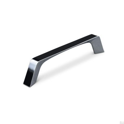 Tirador para mueble alargado Cori 128, cromo pulido