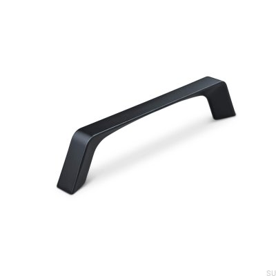 Tirador para mueble alargado Cori 128, metal, negro mate