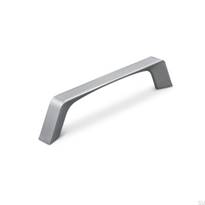 Tirador para mueble alargado Cori 128, plata cepillado