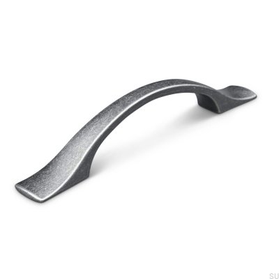 Tirador para mueble oblongo Grosetto 96 Estaño antiguo