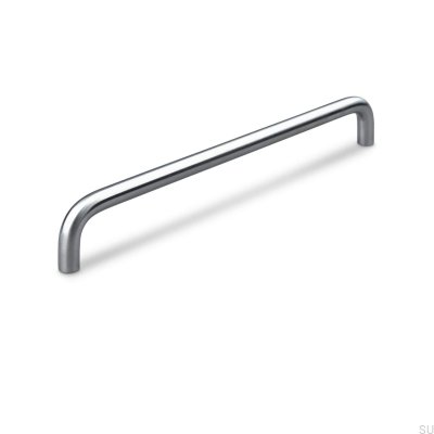 Tirador para mueble longitudinal Latina 224, acero cepillado