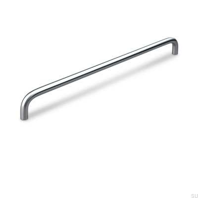 Tirador para mueble longitudinal Latina 320, acero cepillado