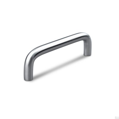Tirador para mueble longitudinal Latina 96, acero cepillado
