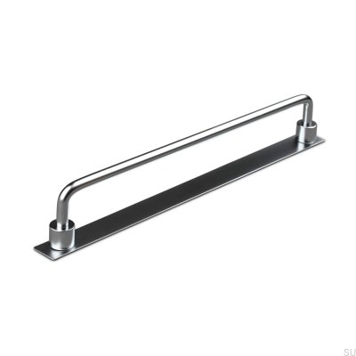 Limone 224 Tirador para mueble rectangular plateado