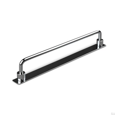 Tirador para mueble rectangular Limone 224, cromo pulido