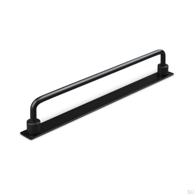Tirador para mueble alargado Limone 224, metal, negro mate