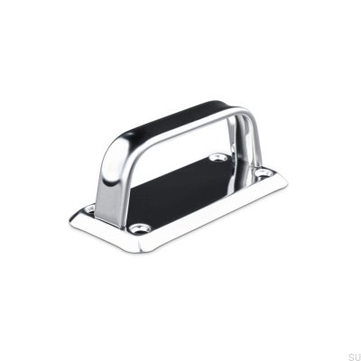 Tirador para mueble alargado Livorno 54, acero cepillado