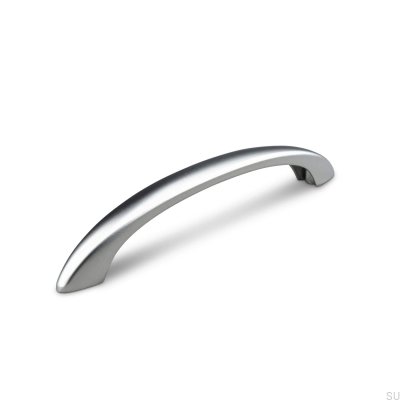 Tirador para mueble alargado Lyon 128, níquel cepillado