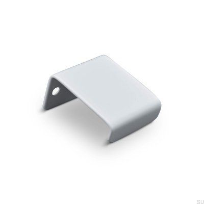 Tirador para mueble Moie 30 edge, metal, blanco mate