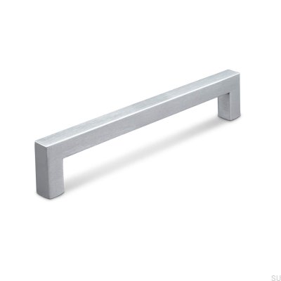 Tirador para mueble oblongo Pisa 320 plata cepillada