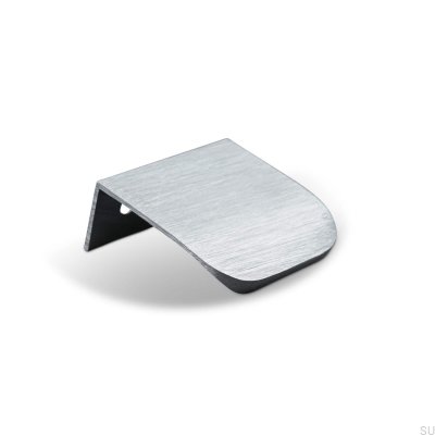 Tirador para mueble Poppi 40 edge, plata cepillada