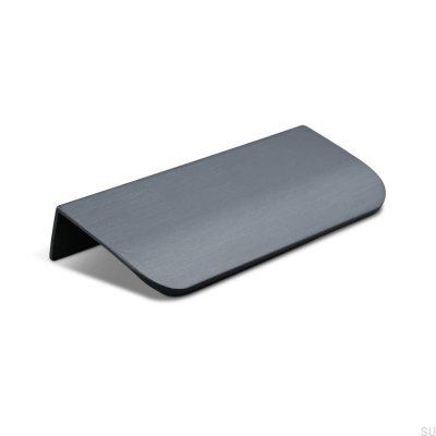 Tirador para mueble Poppi 96 edge, metal, negro mate
