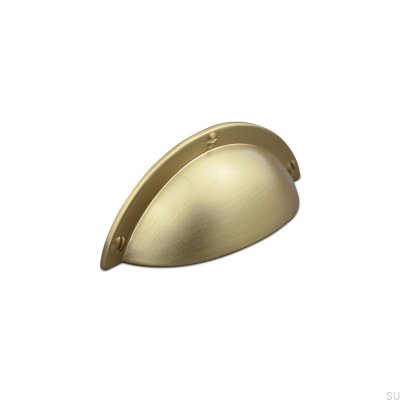 Tirador para mueble concha Prato 64 Brushed Gold