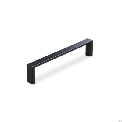 Tirador para mueble alargado Room 128, metal, negro mate