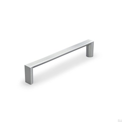 Tirador para mueble alargado Room 128, plata cepillado