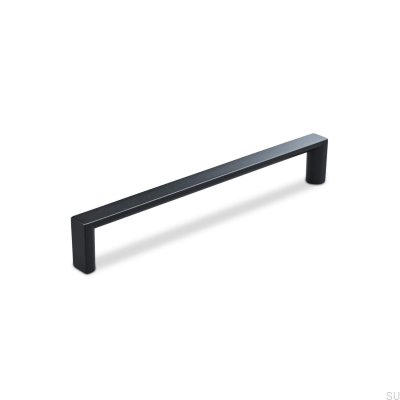 Tirador para mueble alargado Sala 160, metal, negro mate