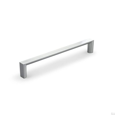 Tirador para mueble alargado Sala 160, plata cepillado
