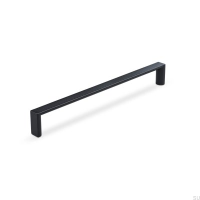 Tirador para mueble alargado Room 192, Metal, Negro mate