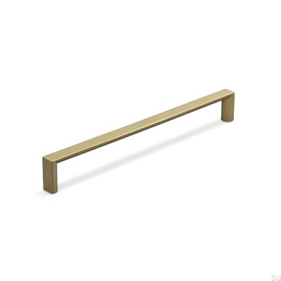 Tirador para mueble alargado Sala 192, oro cepillado