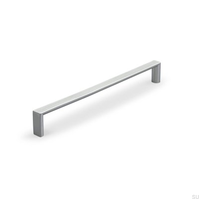 Tirador para mueble alargado Sala 192, plata cepillado