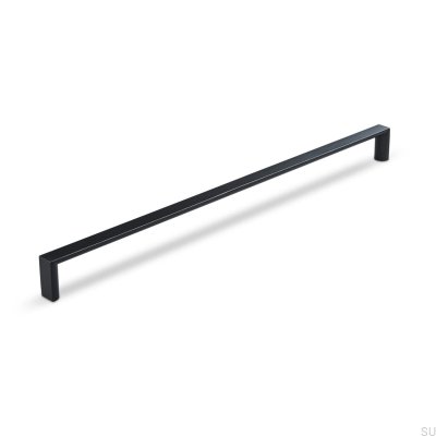 Tirador para mueble alargado Sala 320, metal, negro mate